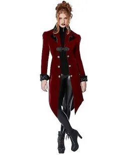 Spirit Halloween Adult Burgundy Vampire Jacket