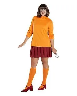 Spirit Halloween Adult Velma Costume - Scooby-Doo -Halloween Clothing Theme Store 01538081 c