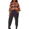 Spirit Halloween Adult Stay Spooky Flannel Shirt -Halloween Clothing Theme Store 01541473 a