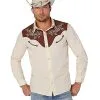 Spirit Halloween Adult Western Cowboy Shirt -Halloween Clothing Theme Store 01543073 a