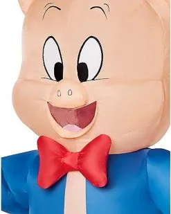 Spirit Halloween Adult Porky Pig Inflatable Costume - Looney Tunes -Halloween Clothing Theme Store 01547900 c