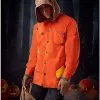 Spirit Halloween Sam Hooded Button-Up Shirt - Trick 'r Treat -Halloween Clothing Theme Store 01548122 a