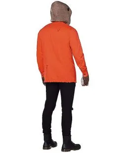 Spirit Halloween Sam Hooded Button-Up Shirt - Trick 'r Treat -Halloween Clothing Theme Store 01548122 c
