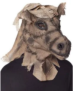 Spirit Halloween Scarecrow Horse Full Mask -Halloween Clothing Theme Store 01548304 c
