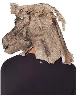 Spirit Halloween Scarecrow Horse Full Mask -Halloween Clothing Theme Store 01548304 d