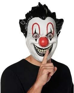 Spirit Halloween Wild Eyes Clown Half Mask -Halloween Clothing Theme Store 01548486 b