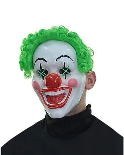 Spirit Halloween Light Up El Wire Jokes On You Clown Half Mask 7 Spirit Halloween Light Up El Wire Jokes On You Clown Half Mask -Halloween Clothing Theme Store 01548684 c
