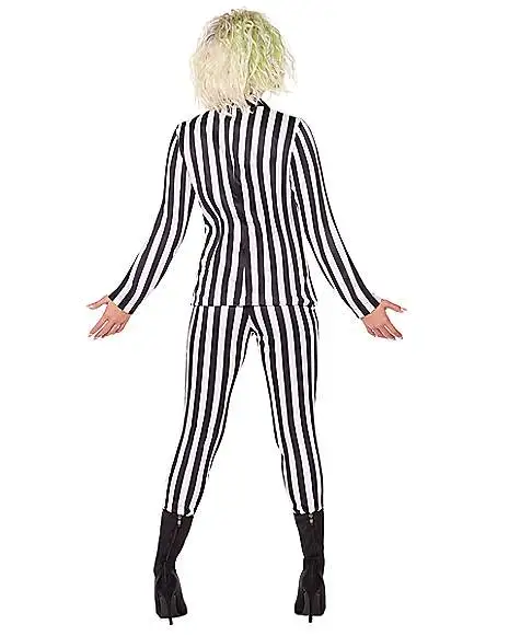 Spirit Halloween Adult Women's Beetlejuice Costume - Beetlejuice 4 Spirit Halloween Adult Women's Beetlejuice Costume - Beetlejuice - Image 2