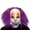 Spirit Halloween Purple Hair Clown Full Mask -Halloween Clothing Theme Store 01550540 a