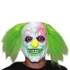 Spirit Halloween Neon Green Hair Clown Full Mask -Halloween Clothing Theme Store 01551944 a