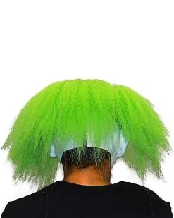 Spirit Halloween Neon Green Hair Clown Full Mask 8 Spirit Halloween Neon Green Hair Clown Full Mask -Halloween Clothing Theme Store 01551944 c