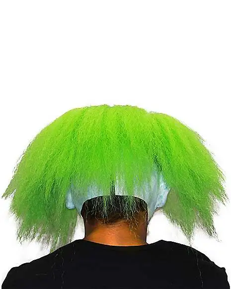 Spirit Halloween Neon Green Hair Clown Full Mask 5 Spirit Halloween Neon Green Hair Clown Full Mask - Image 3
