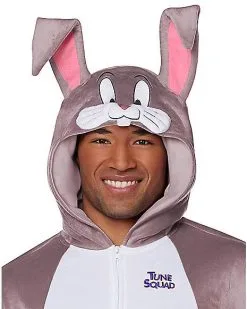 Spirit Halloween Adult Bugs Bunny Union Suit - Space Jam -Halloween Clothing Theme Store 01554518 c