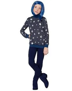 Spirit Halloween Kids Coraline Sweater Costume -Halloween Clothing Theme Store 01555036 d