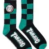 Spirit Halloween Tanjiro Kamado Crew Socks - Demon Slayer -Halloween Clothing Theme Store 01555895 a