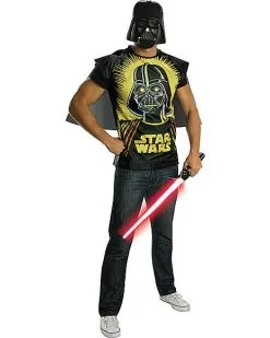 Spirit Halloween Adult Darth Vader Star Wars Costume Kit - Ben Cooper -Halloween Clothing Theme Store 01556943 c