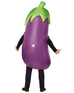 Spirit Halloween Adult Eggplant Inflatable Costume -Halloween Clothing Theme Store 01557701 b