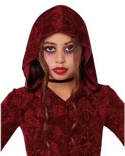 Spirit Halloween Kids Red Hooded Dress -Halloween Clothing Theme Store 01558410 c
