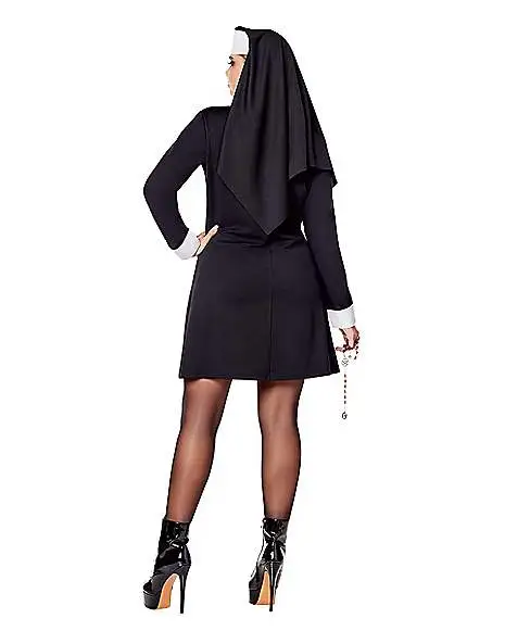 Spirit Halloween Adult Unholy Nun Costume 6 Spirit Halloween Adult Unholy Nun Costume - Image 4