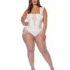 Spirit Halloween White Faux Leather Lace Plus Size Bodysuit 2 Spirit Halloween White Faux Leather Lace Plus Size Bodysuit -Halloween Clothing Theme Store 01558923 a