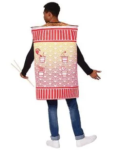 Spirit Halloween Adult Lucky Noodles Costume -Halloween Clothing Theme Store 01558998 b
