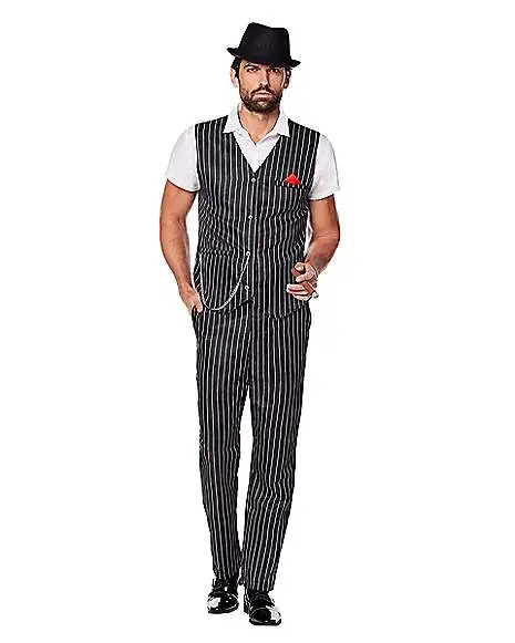 Spirit Halloween Adult Mr. Mob Gangster Costume 3 Spirit Halloween Adult Mr. Mob Gangster Costume