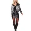 Spirit Halloween Adult Cropped Skeleton Jacket -Halloween Clothing Theme Store 01559814 a