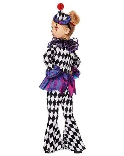 Spirit Halloween Toddler Funhouse Clown Costume -Halloween Clothing Theme Store 01559897 b