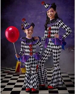 Spirit Halloween Toddler Funhouse Clown Costume -Halloween Clothing Theme Store 01559897 c