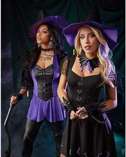 Spirit Halloween Adult Black Magic Witch Costume 7 Spirit Halloween Adult Black Magic Witch Costume -Halloween Clothing Theme Store 01560739 c