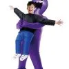 Spirit Halloween Kids Light-Up Purple Ghoul Pick-Me-Up Inflatable Costume -Halloween Clothing Theme Store 01565191 a