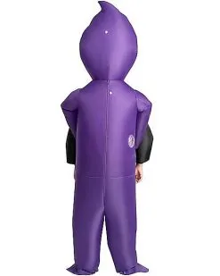 Spirit Halloween Kids Light-Up Purple Ghoul Pick-Me-Up Inflatable Costume -Halloween Clothing Theme Store 01565191 c