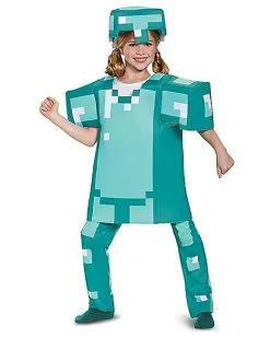 Spirit Halloween Kids Armor Deluxe Costume - Minecraft -Halloween Clothing Theme Store 01566264 c