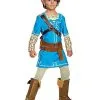 Spirit Halloween Kids Link Costume Deluxe - The Legend Of Zelda: Breath Of The Wild -Halloween Clothing Theme Store 01566306 a