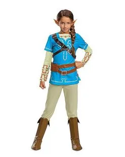 Spirit Halloween Kids Link Costume Deluxe - The Legend Of Zelda: Breath Of The Wild -Halloween Clothing Theme Store 01566306 c