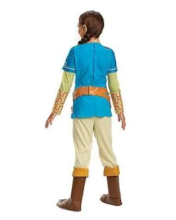 Spirit Halloween Kids Link Costume Deluxe - The Legend Of Zelda: Breath Of The Wild -Halloween Clothing Theme Store 01566306 d
