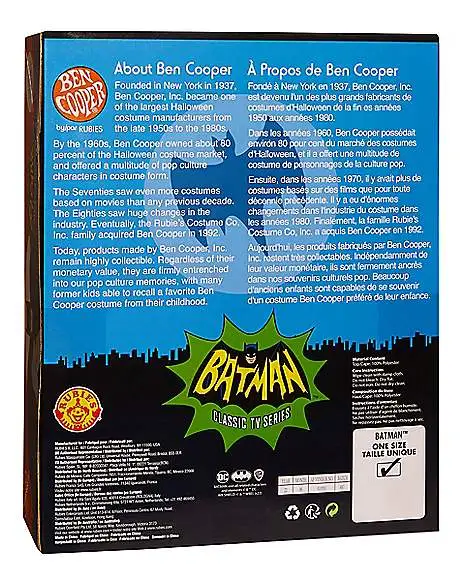 Spirit Halloween Adult Classic Batman Costume Kit - Ben Cooper 4 Spirit Halloween Adult Classic Batman Costume Kit - Ben Cooper - Image 2