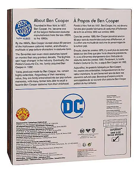 Spirit Halloween Adult Superman Costume Kit - Ben Cooper 4 Spirit Halloween Adult Superman Costume Kit - Ben Cooper - Image 2