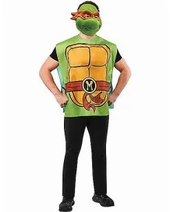 Spirit Halloween Adult Michelangelo Teenage Mutant Ninja Turtles Costume Kit - Ben Coop 7 Spirit Halloween Adult Michelangelo Teenage Mutant Ninja Turtles Costume Kit - Ben Coop -Halloween Clothing Theme Store 01570076 c