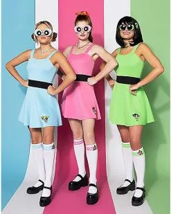 Spirit Halloween Adult Bubbles Costume - The Powerpuff Girls -Halloween Clothing Theme Store 01572502 c