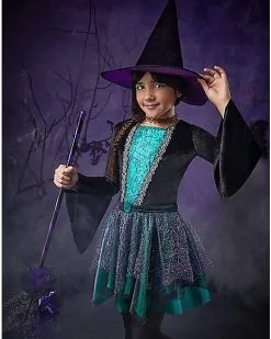 Spirit Halloween Kids Enchantress Witch Costume 7 Spirit Halloween Kids Enchantress Witch Costume -Halloween Clothing Theme Store 01572734 c
