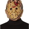 Spirit Halloween Jason Voorhees Full Mask Deluxe - Friday The 13th -Halloween Clothing Theme Store 01573484 a