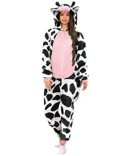 Spirit Halloween Adult Cow Union Suit
