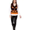 Spirit Halloween Adult Jack-O'-Lantern Sweater Vest 2 Spirit Halloween Adult Jack-O'-Lantern Sweater Vest -Halloween Clothing Theme Store 01575349 a