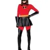 Spirit Halloween Adult Mrs. Incredible Catsuit Costume - The Incredibles -Halloween Clothing Theme Store 01577329 a