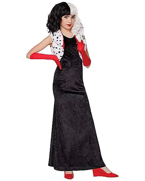 Spirit Halloween Kids Cruella Costume - Disney Cruella 3 Spirit Halloween Kids Cruella Costume - Disney Cruella -Halloween Clothing Theme Store 01577808 a