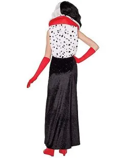 Spirit Halloween Kids Cruella Costume - Disney Cruella -Halloween Clothing Theme Store 01577808 b