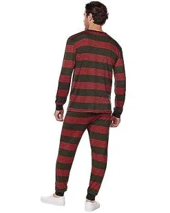 Spirit Halloween Freddy Krueger Pajama Set - A Nightmare On Elm Street -Halloween Clothing Theme Store 01578525 b