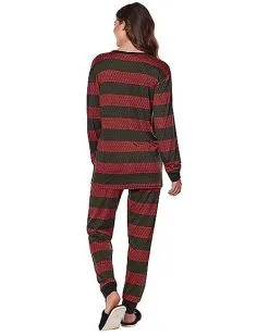 Spirit Halloween Freddy Krueger Pajama Set - A Nightmare On Elm Street -Halloween Clothing Theme Store 01578525 d