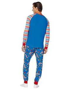 Spirit Halloween Good Guys Chucky Pajama Set -Halloween Clothing Theme Store 01578996 b